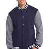 Fleece Letterman Jacket