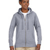 Ladies' Heathered Full-Zip Hooded Sweatshirt