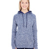 Ladies' Cosmic Contrast Fleece Hooded Sweatshirt