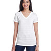 Ladies' Invisible Stripe V-Neck T-Shirt