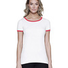Ladies' CVC Ringer T-Shirt