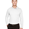 CrownLux Performance® Men's Plaited Long Sleeve Polo